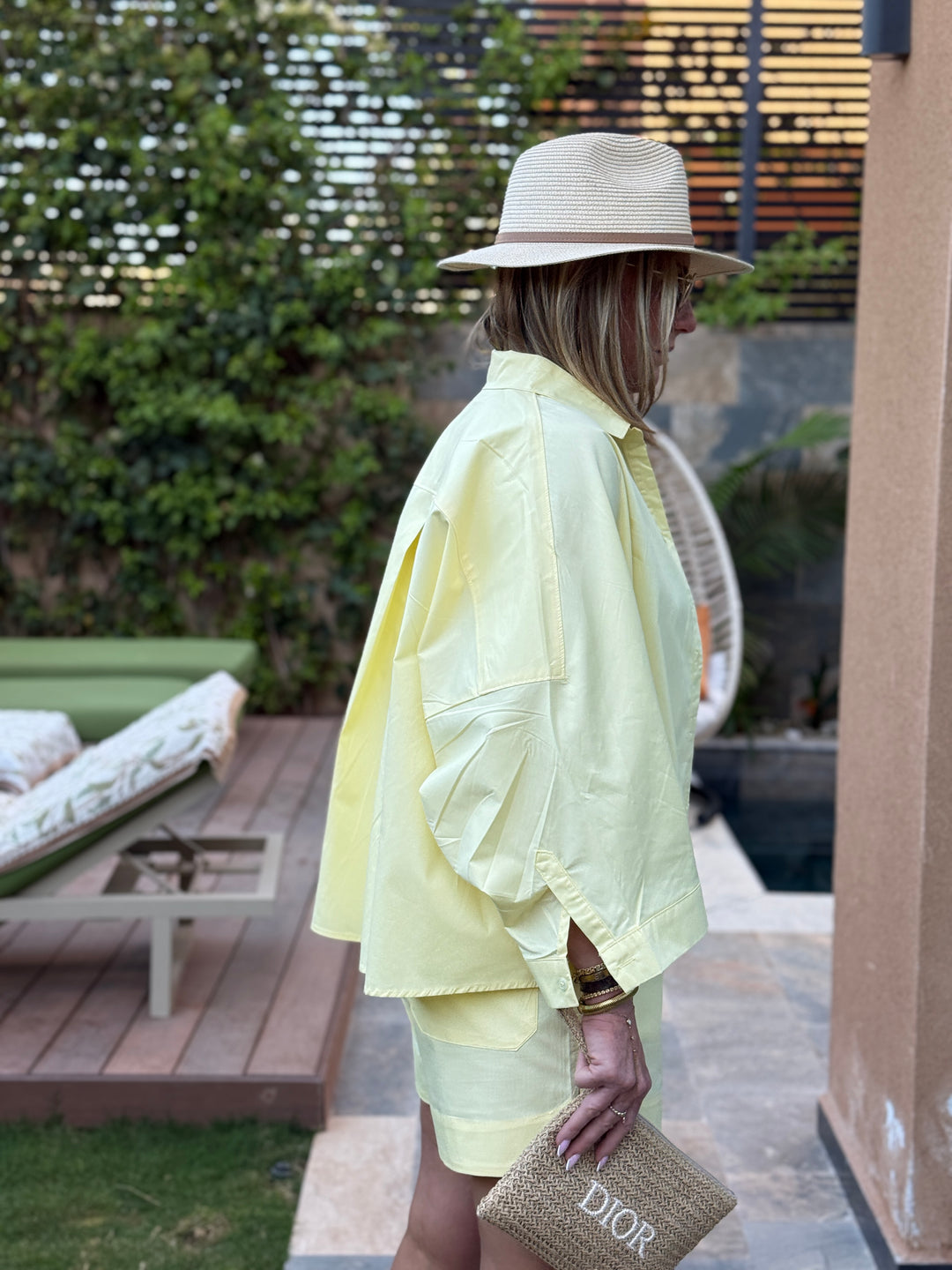 Ensemble chemise + Short Jaune 949+973