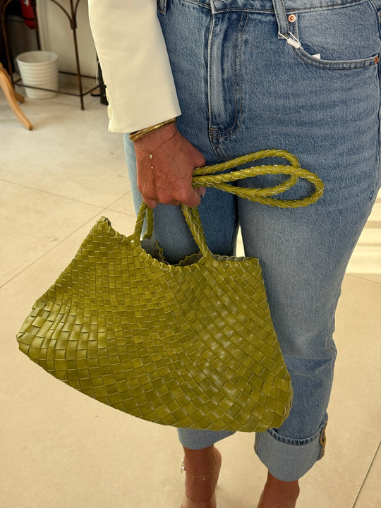 Sac tressé OLIVE 8668