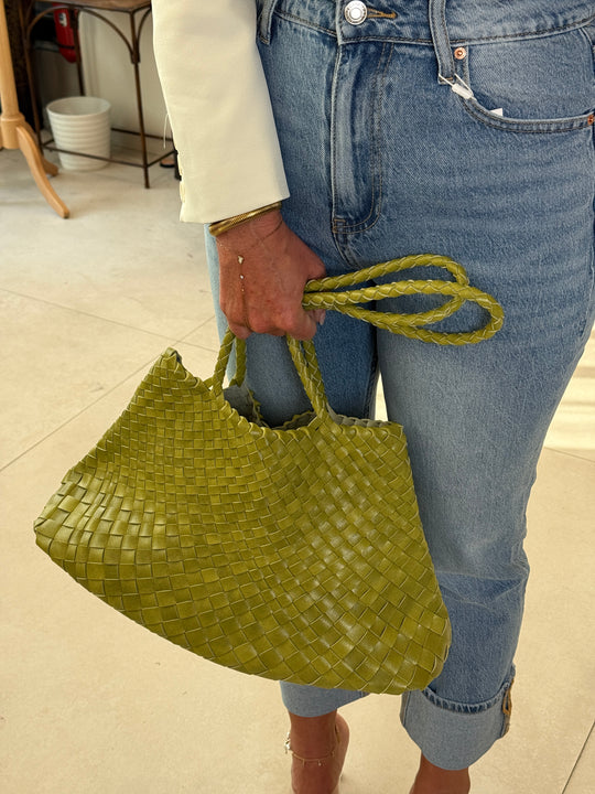 Sac tressé OLIVE 8668