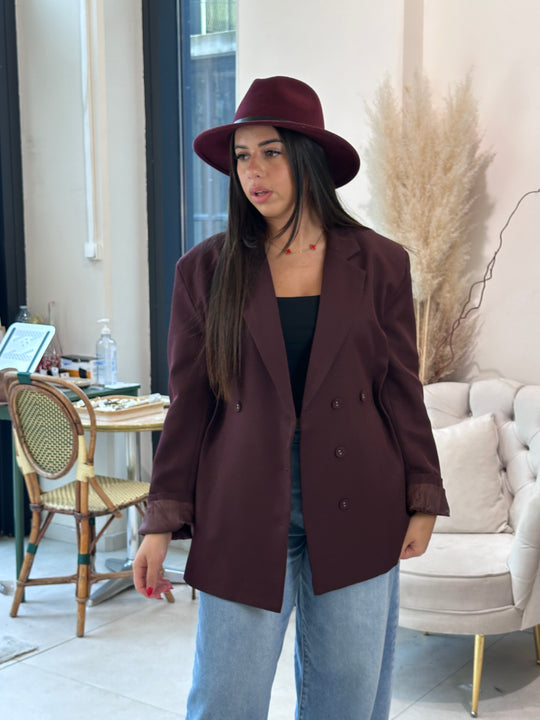 Blazer cintre bordeaux Derrik veste