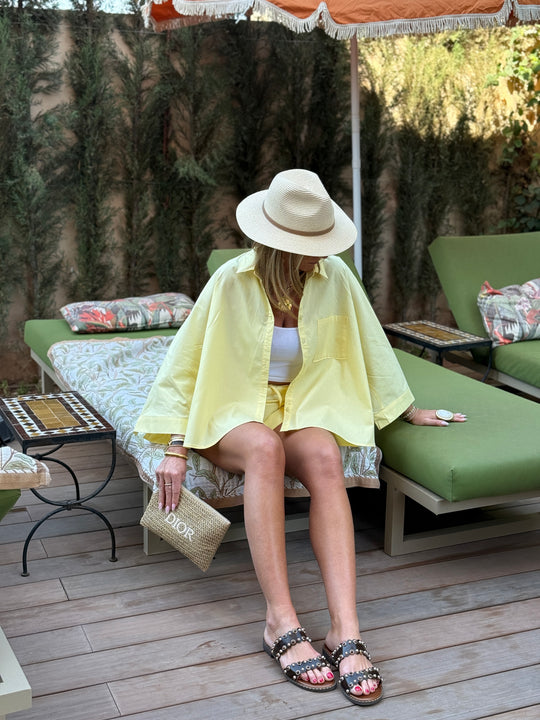 Ensemble chemise + Short Jaune 949+973