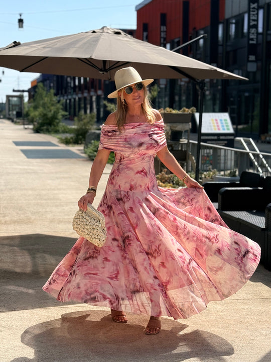 Robe longue fluide ROSE 13705