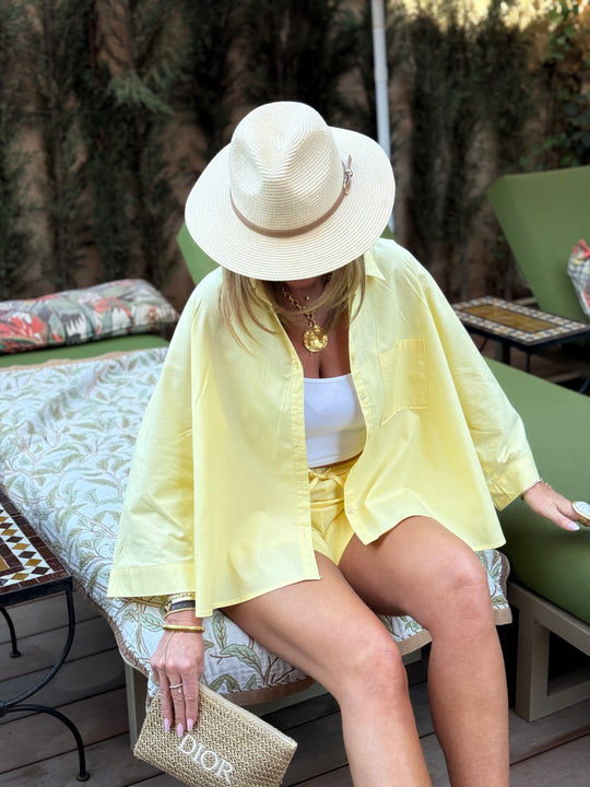 Ensemble chemise + Short Jaune 949+973