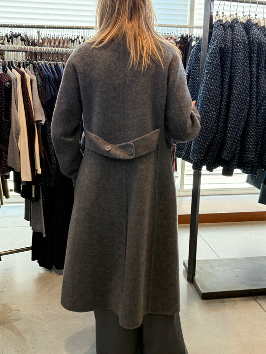 Manteau laine gris