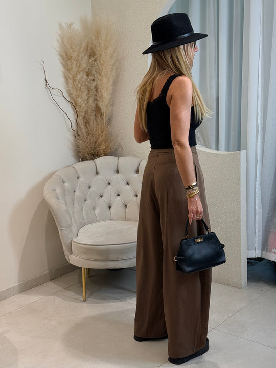 Pantalon pince rayure Camel ZP1424
