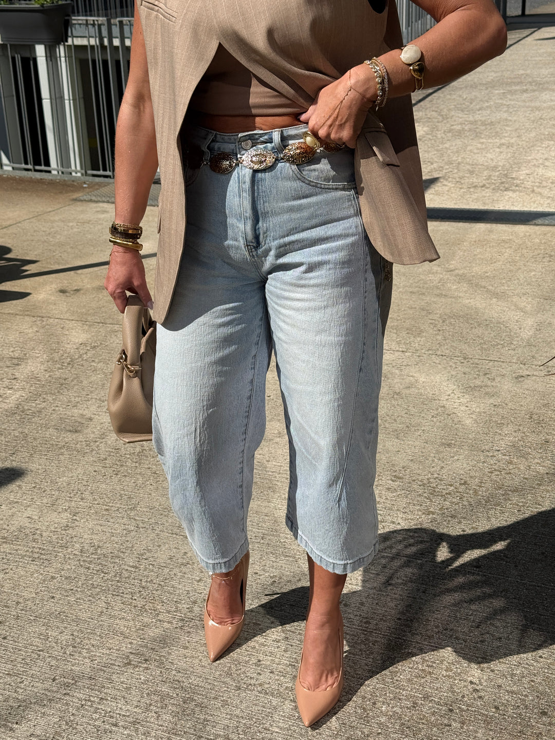 Jean Bermuda bleu S8055