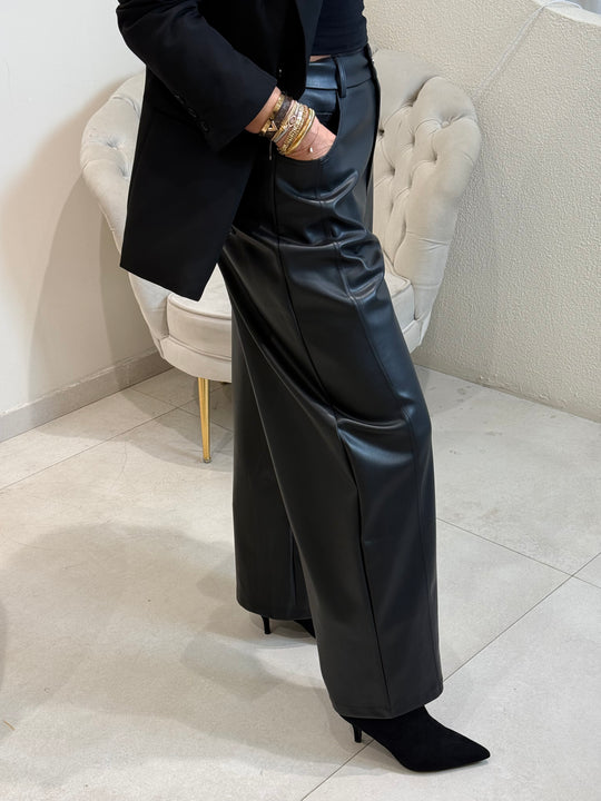 Pantalon Ballon similicuir 7530 Noir