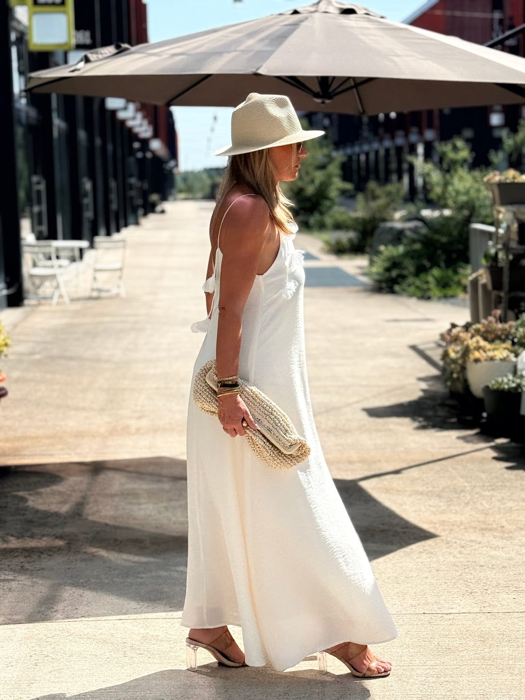 Robe longue Fleurs ÉCRU 13671