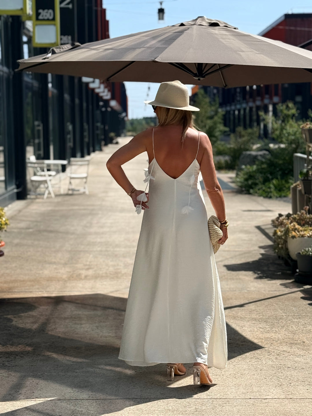 Robe longue Fleurs ÉCRU 13671