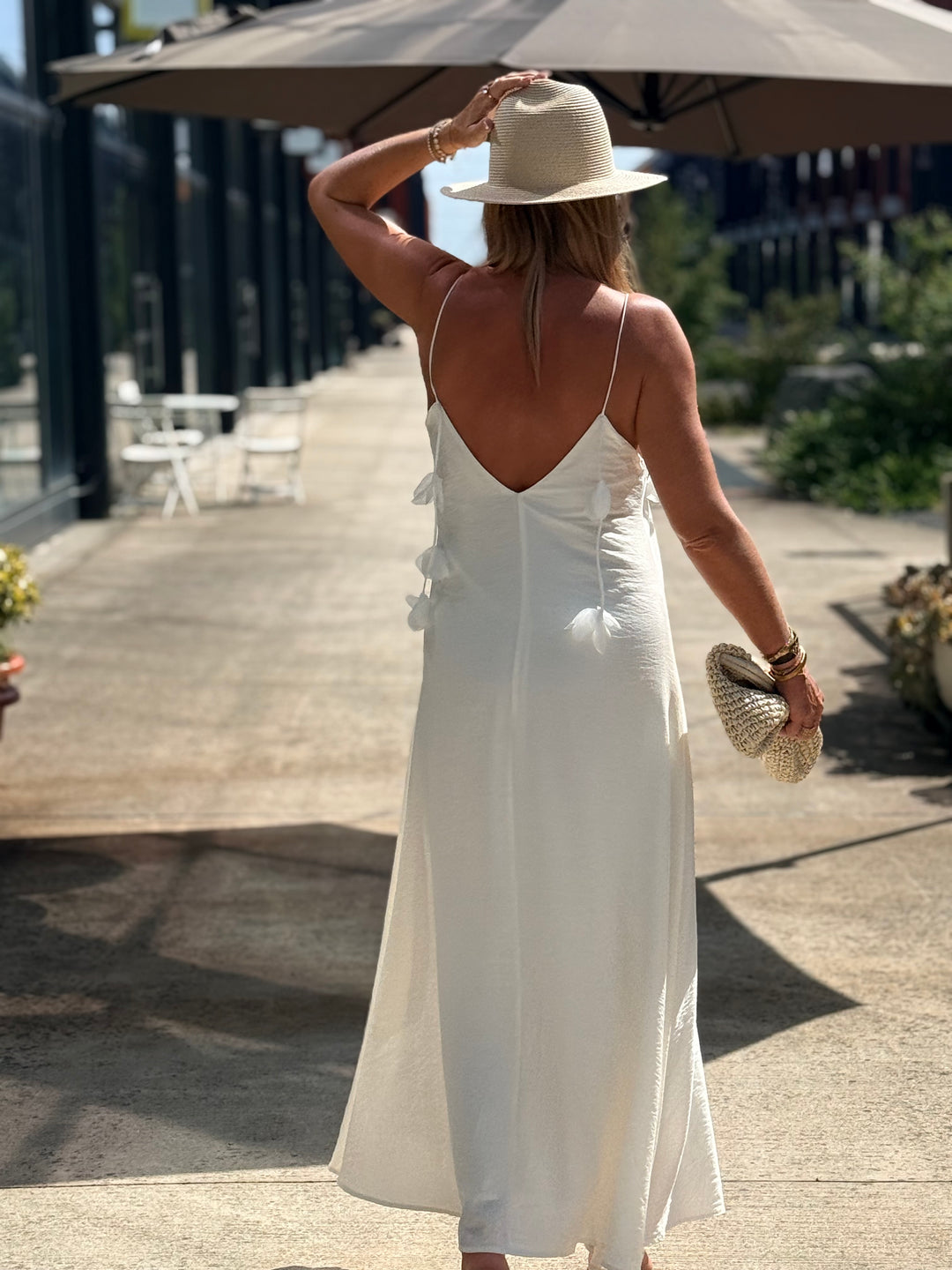 Robe longue Fleurs ÉCRU 13671