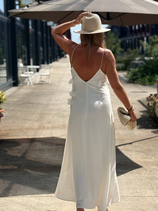Robe longue Fleurs ÉCRU 13671