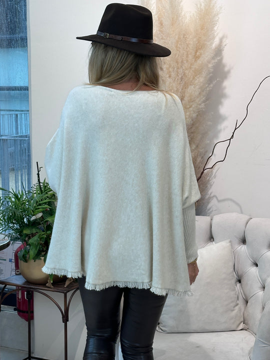 Pull col rond  franger 2831