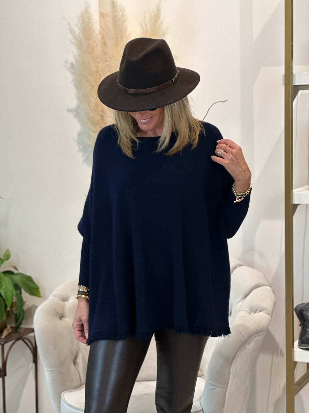 Pull col rond  franger 2831
