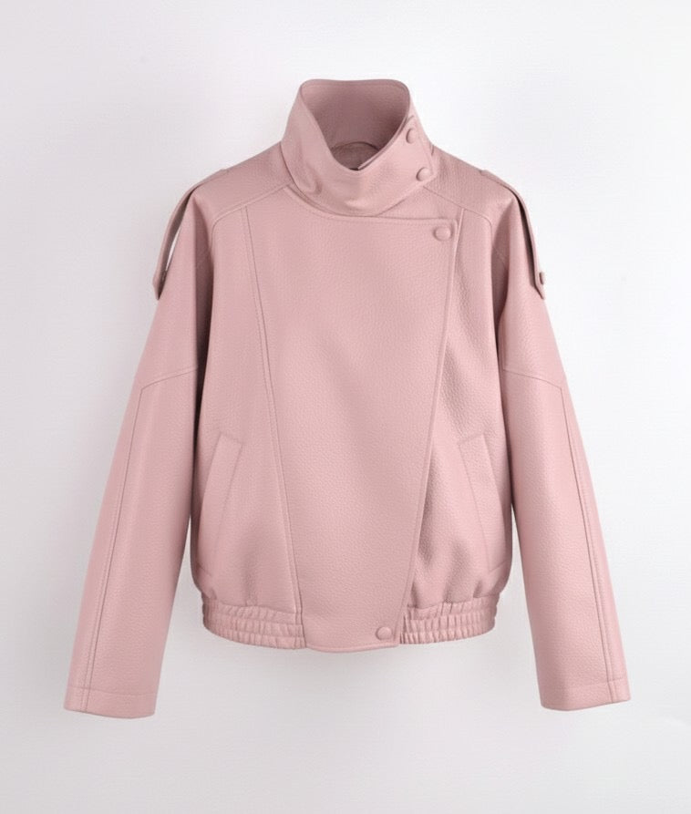 Veste bomber similicuir Rose 8822