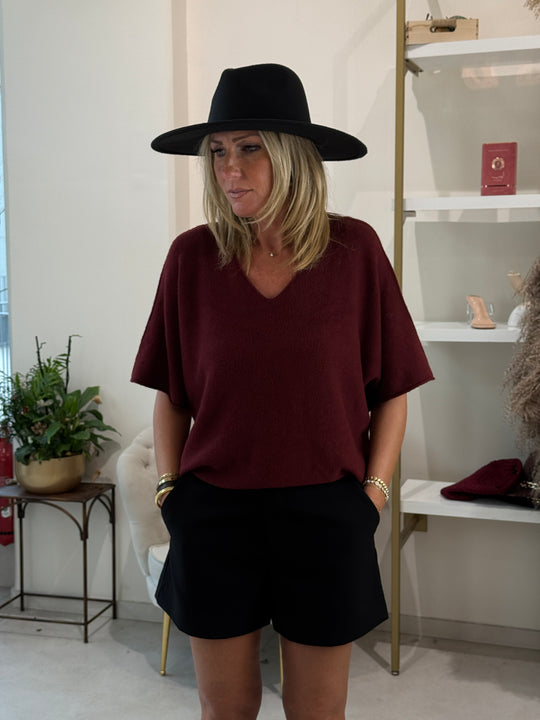 Pull maille col V Lola