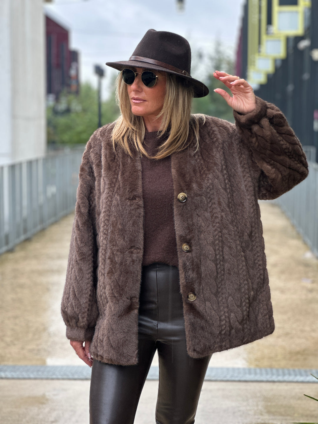 Manteau Maeva choco V004G