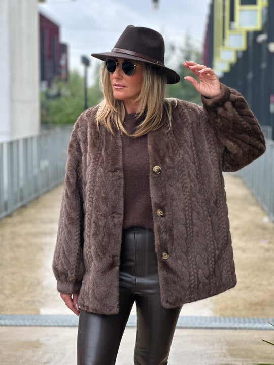 Manteau Maeva choco V004G