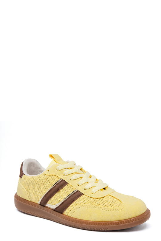 Basket Jaune bande 9203