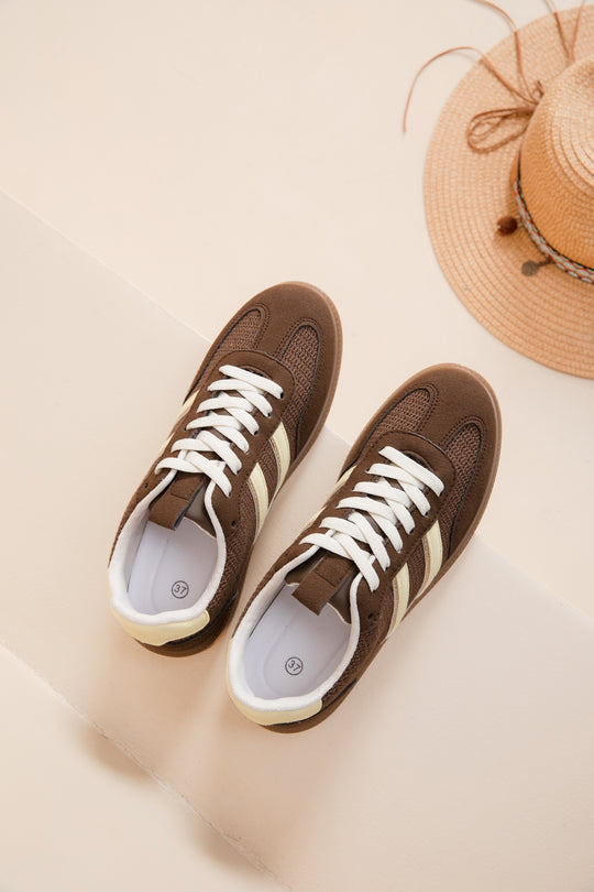 Basket MARRON bande 9203