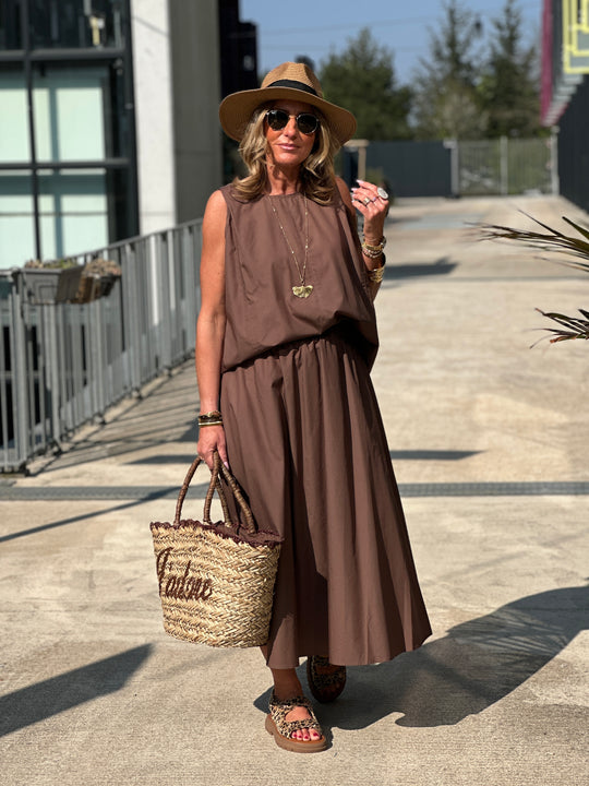 Ensemble tencel choco3369