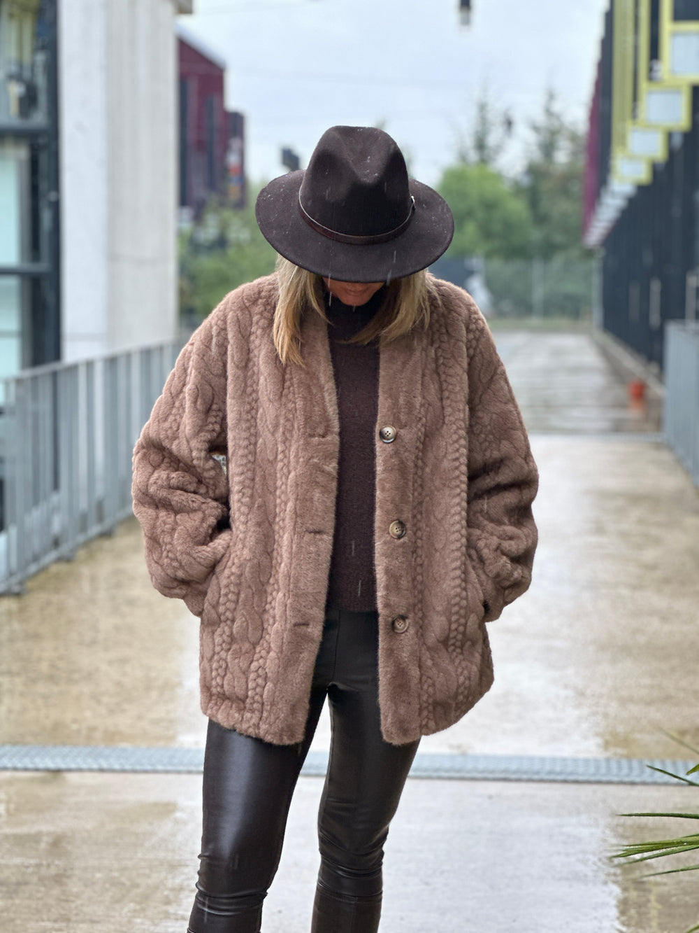 Manteau Maeva camel V004G