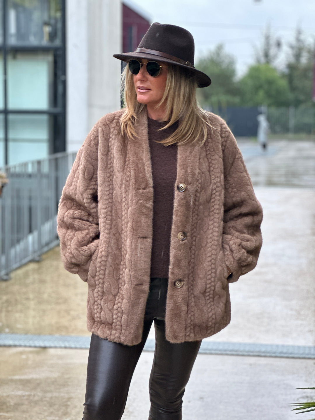Manteau Maeva camel V004G