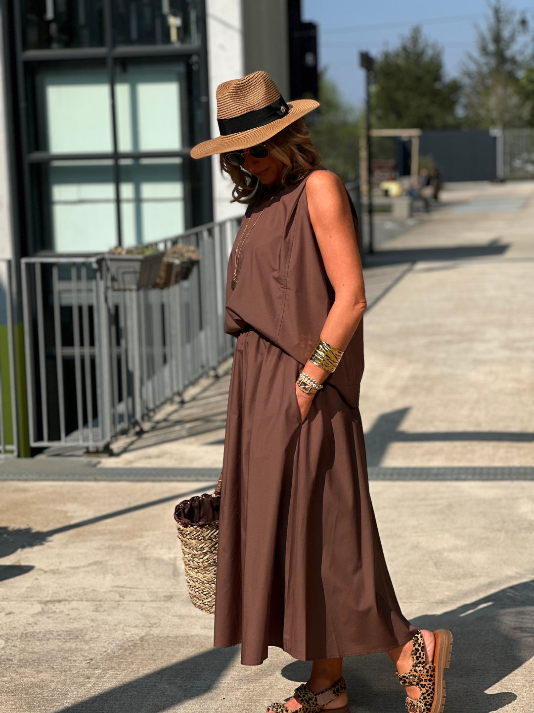 Ensemble tencel choco3369