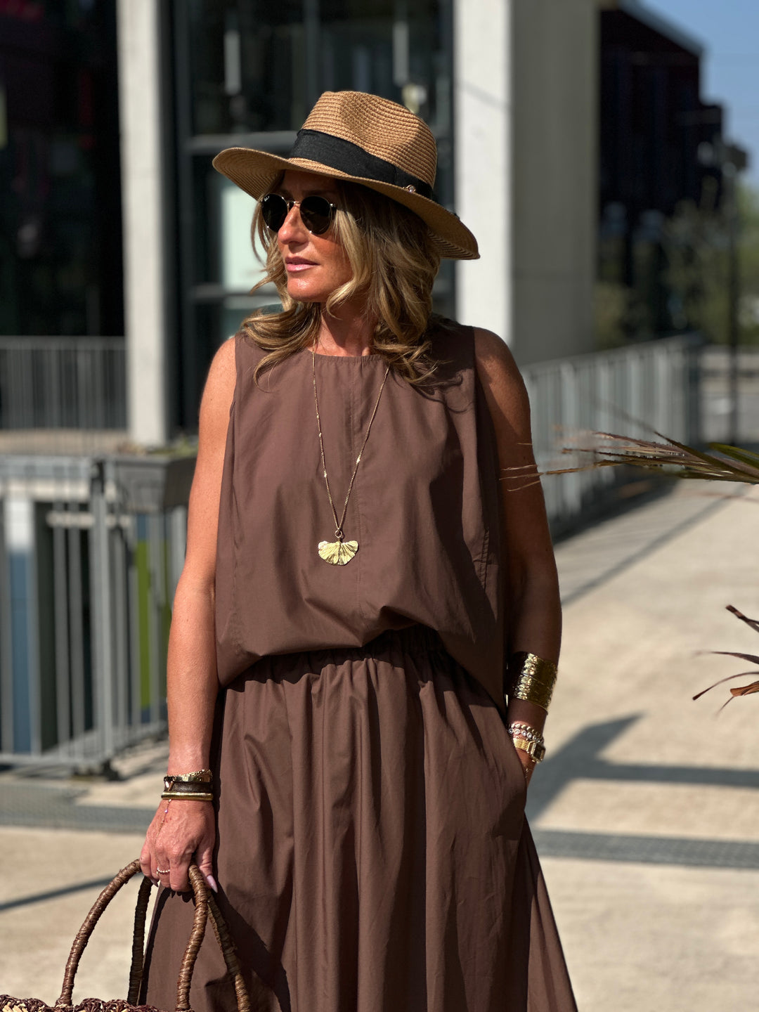 Ensemble tencel choco3369
