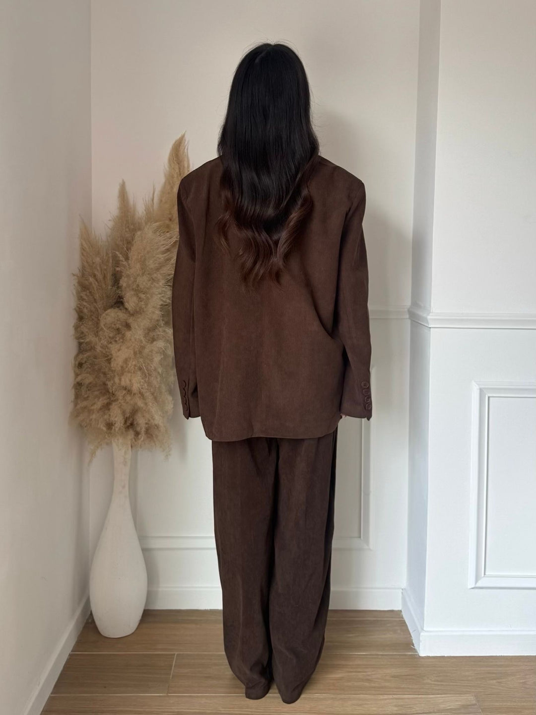 Ensemble velour choco