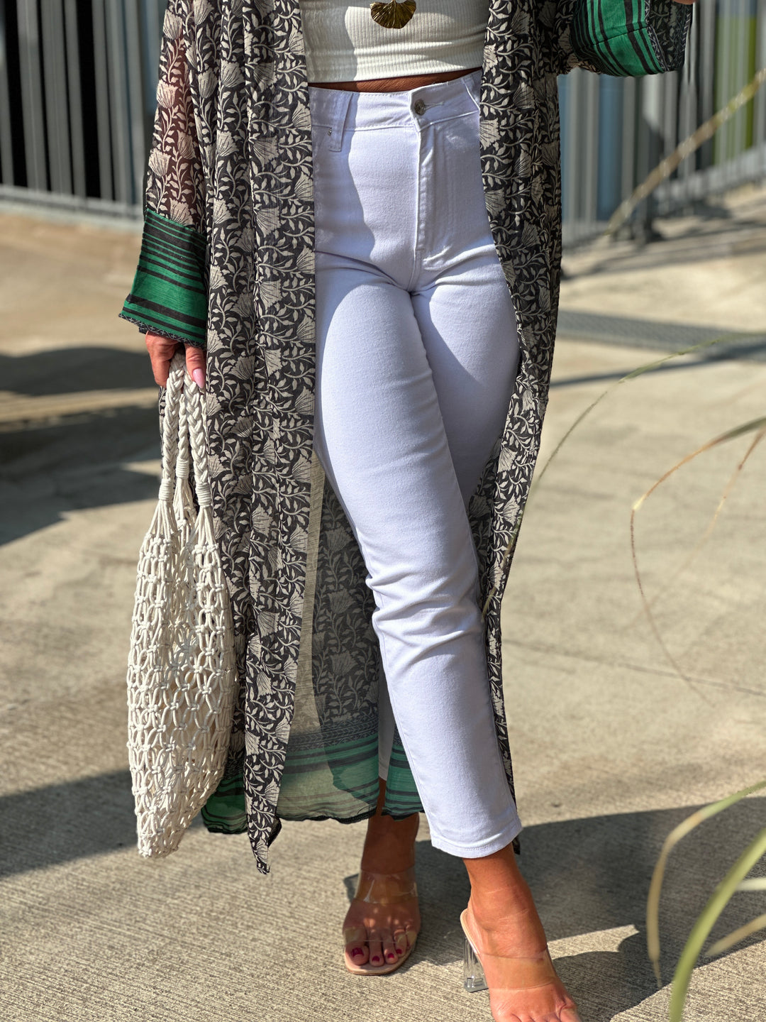 Jean blanc mom MG579W