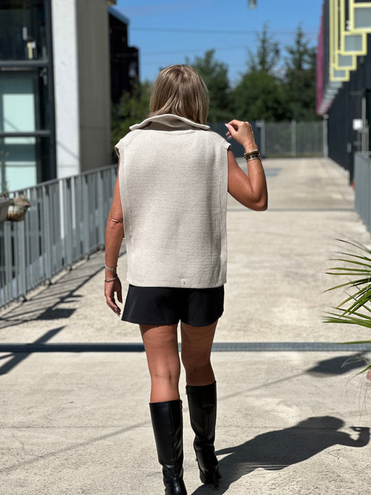 Pull gilet avec zip 5180