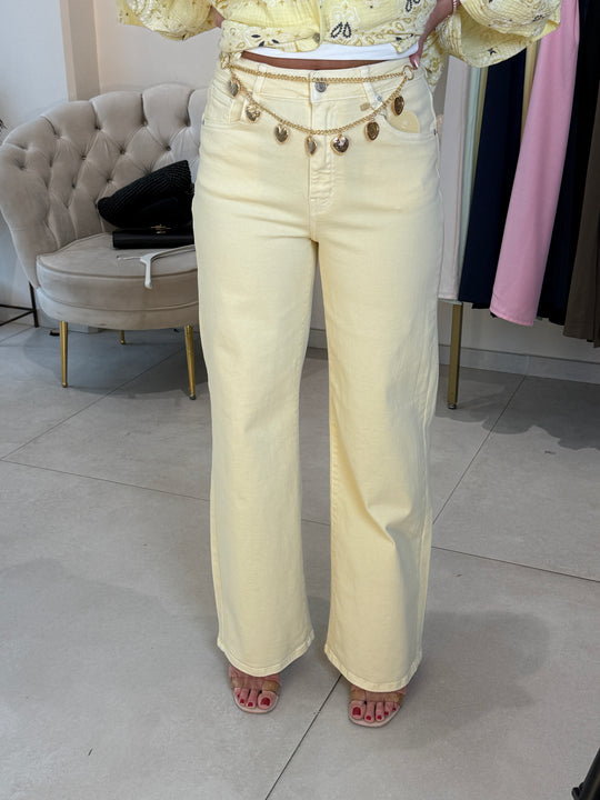 Jean droite Jaune Y3378