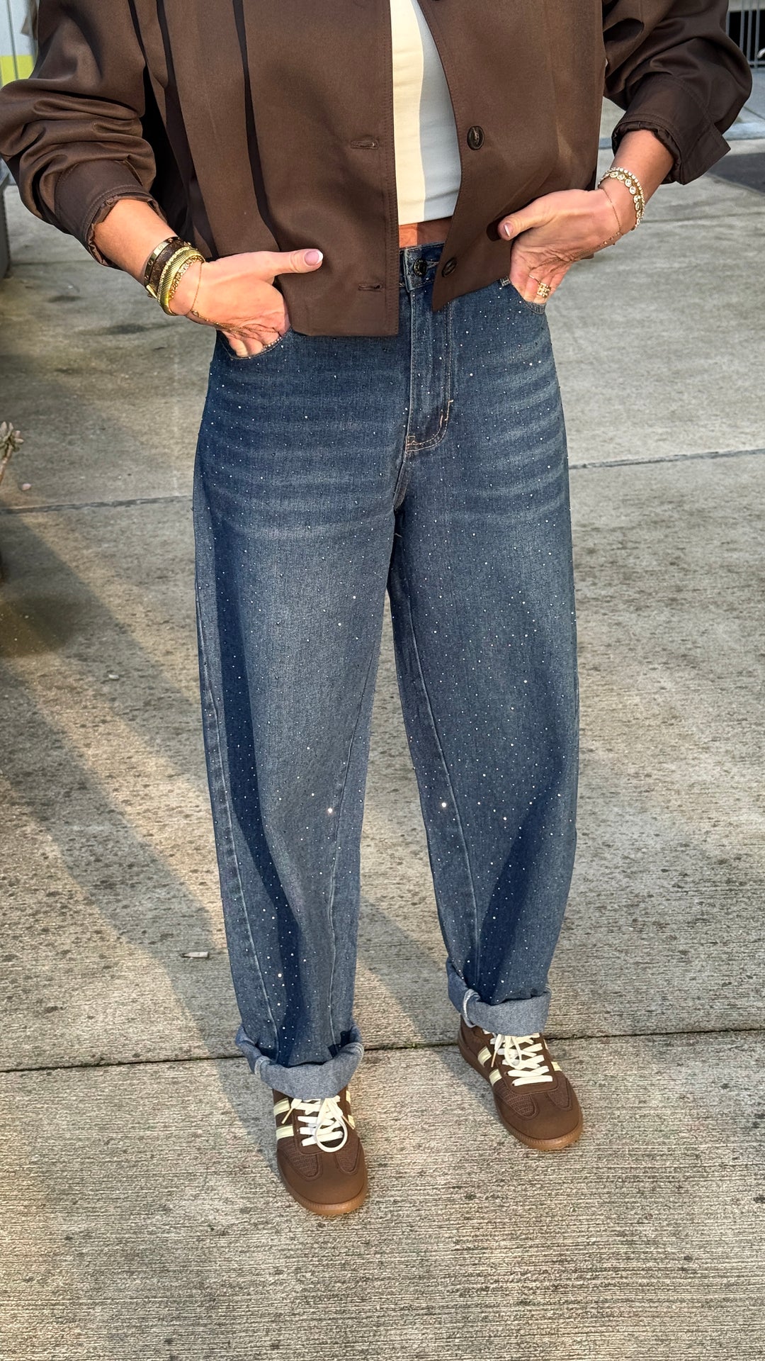 Jean strass brute 3288