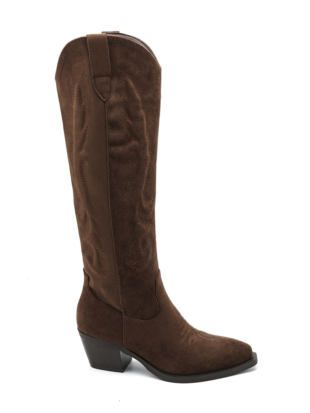 Botte daim brodé Olive 7688A-1