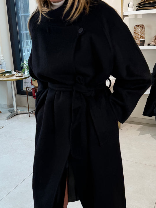 Manteau laine Elina Noir 8940