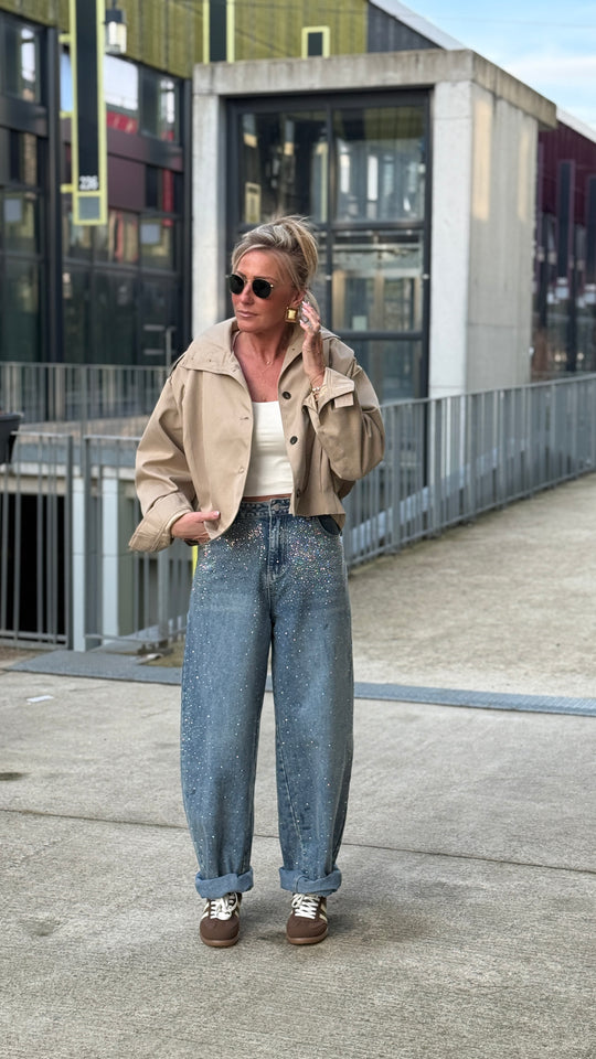 Jean strass devant bleu 073