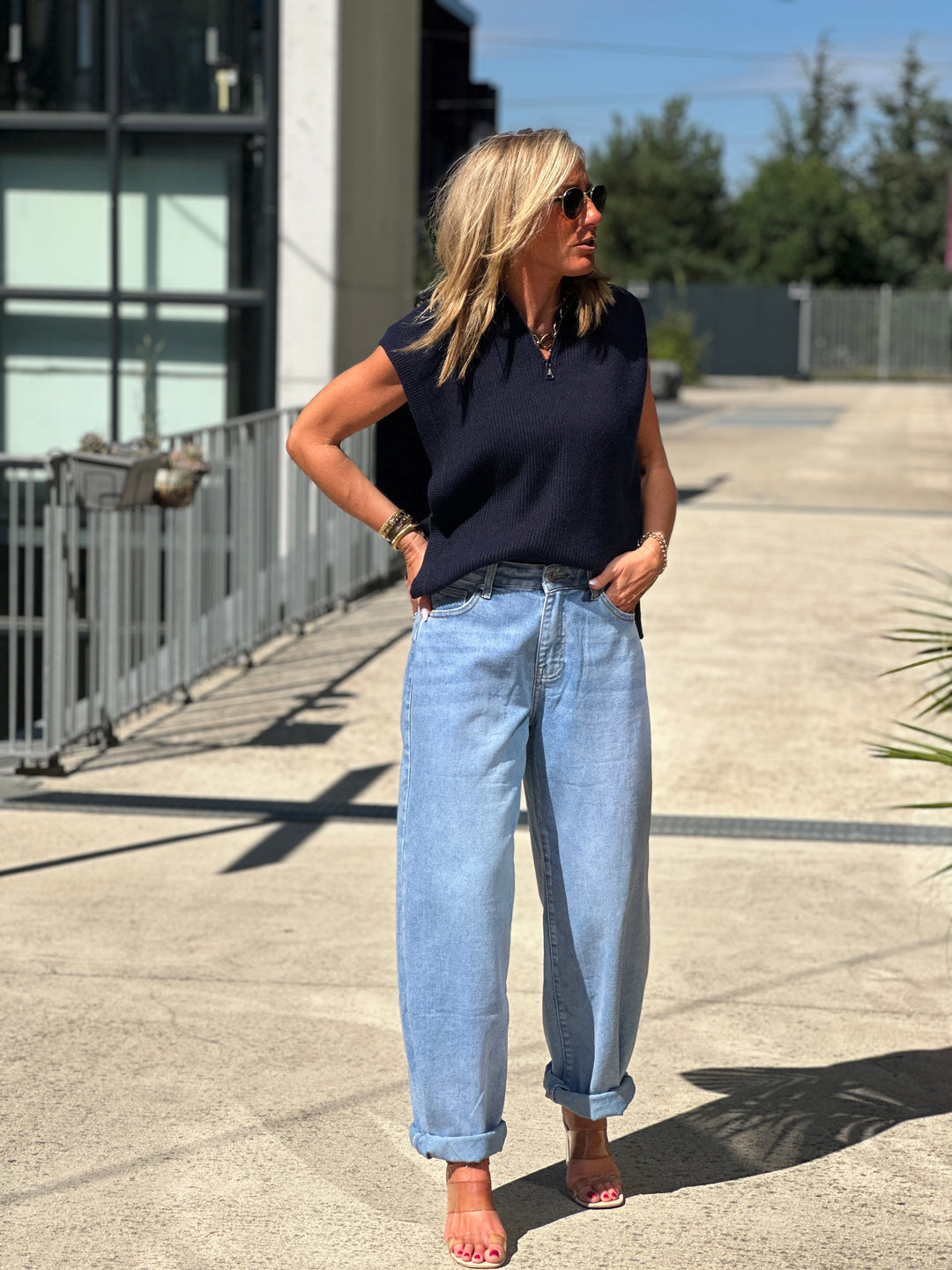 Pull gilet avec zip 5180