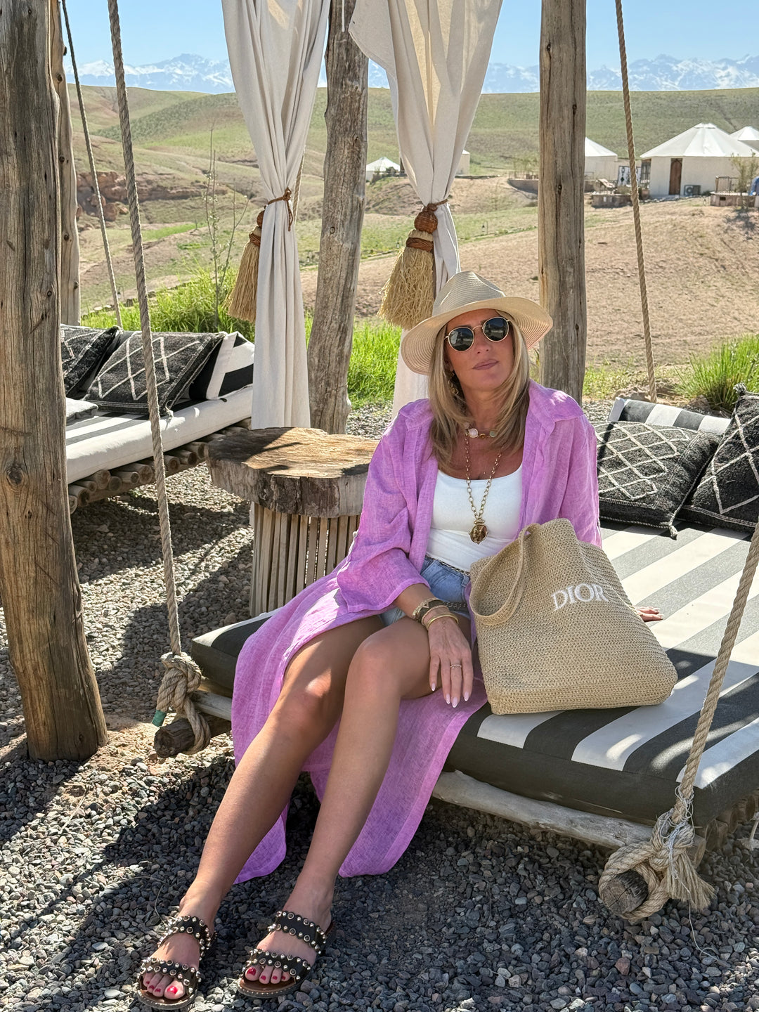 Robe chemiser longue lin délavée 26268 (précommande)