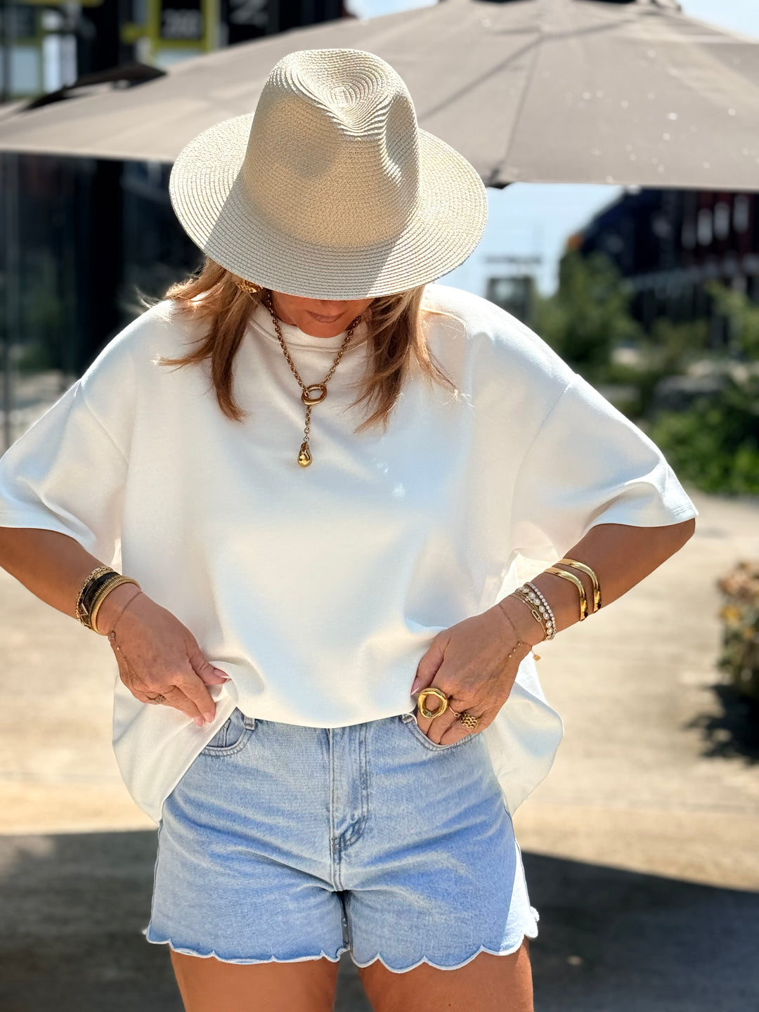 T-shirt Blanc dos cœur ❤️ 08736