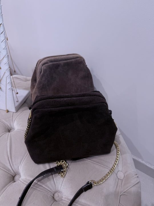 Sac daim cuir clipe