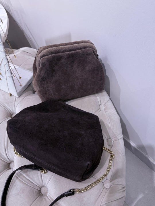 Sac daim cuir clipe