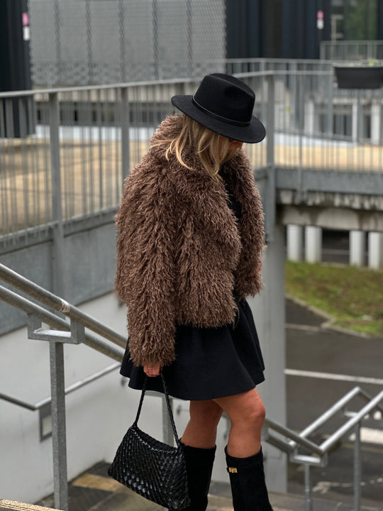 Veste fourrure mouton Choco 3038