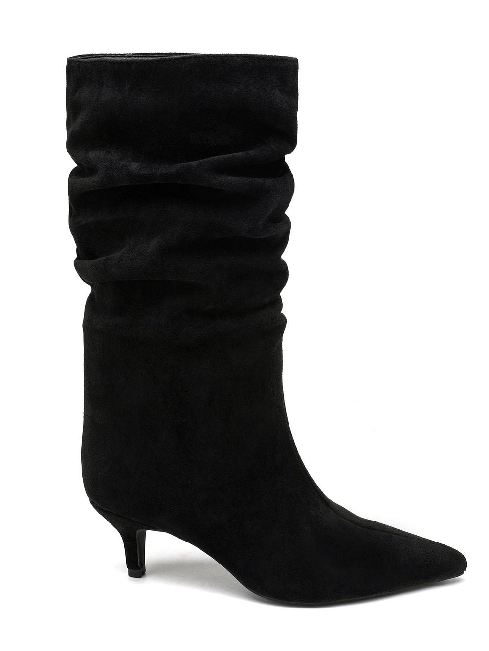 Botte daim petit talon 2513A Noir