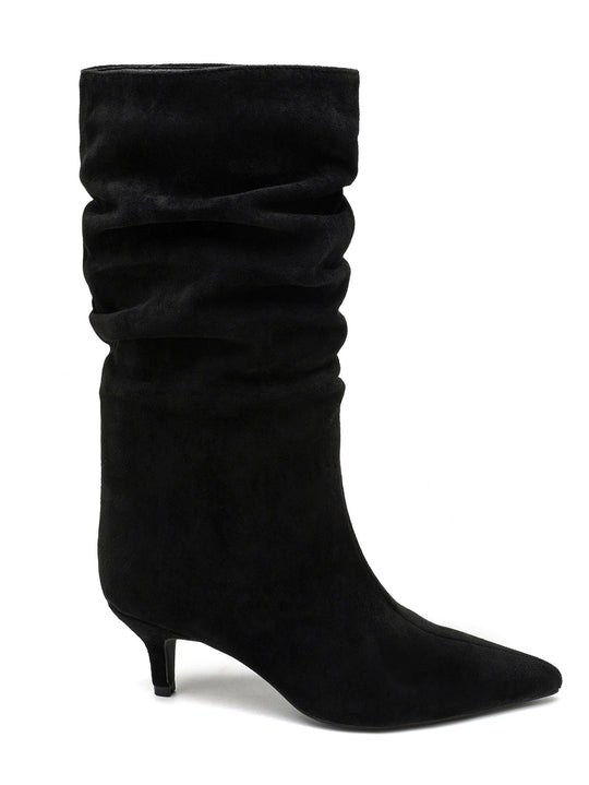 Botte daim petit talon 2513A Noir