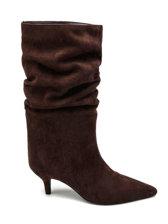 Botte daim petit talon 2513A Choco