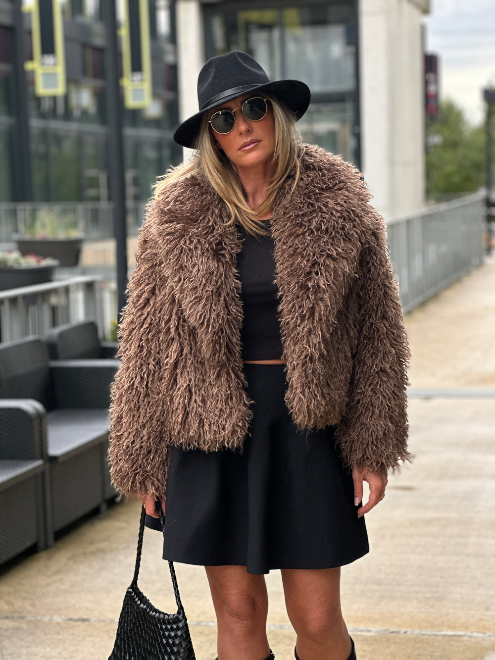 Veste fourrure mouton Choco 3038