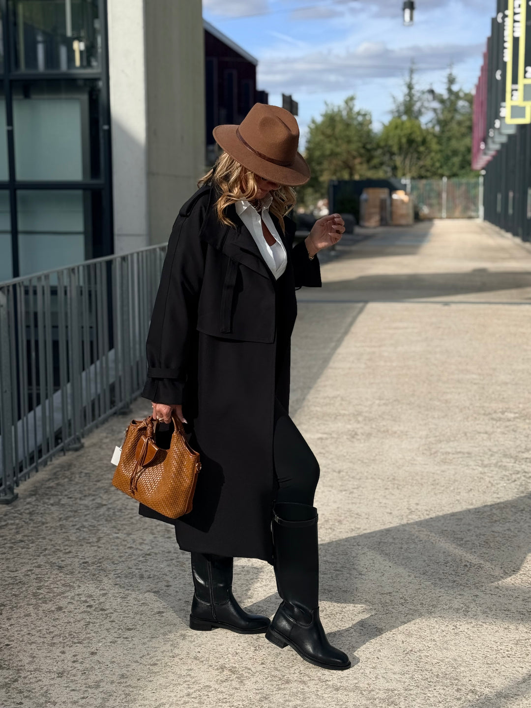 Trench long Noir 9903
