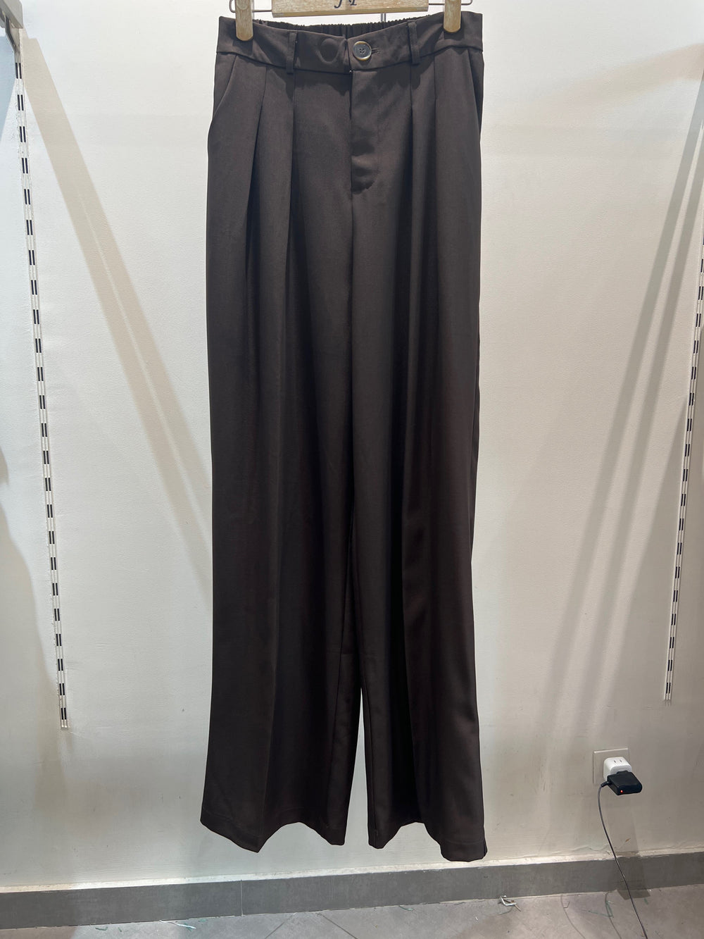 Pantalon pinces julia MARRON FONCE 24737