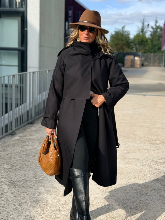 Trench long Noir 9903