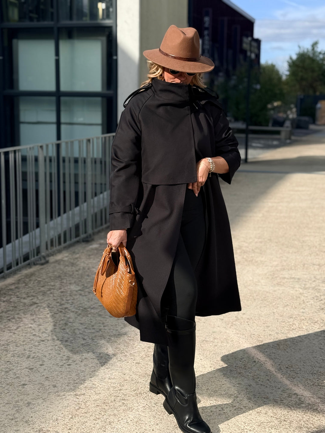 Trench long Noir 9903